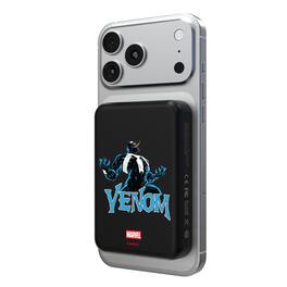 Keyscaper - Marvel Badge Wireless Mag Power Bank - Venom 1