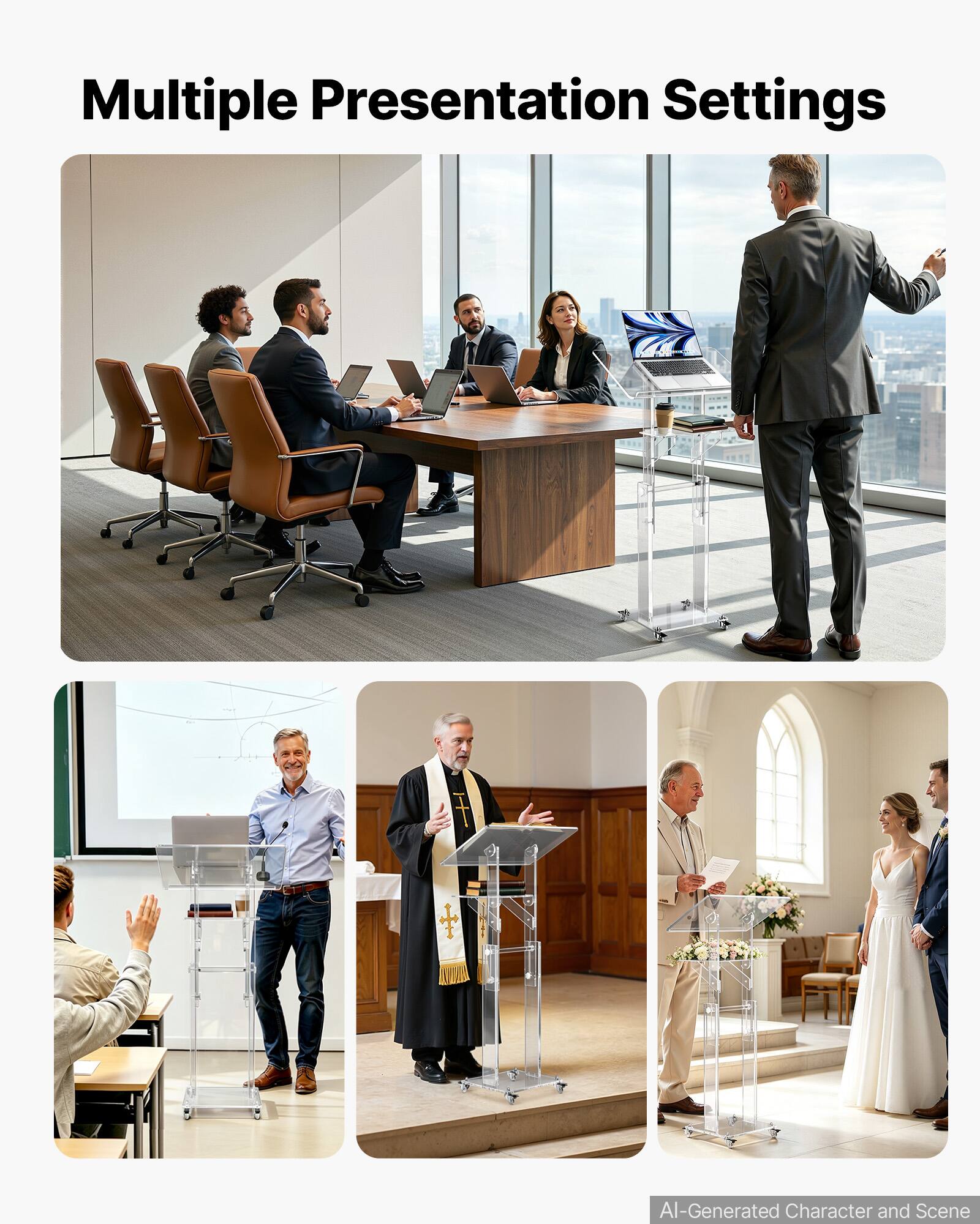 Multiple Presentation Settings

AI-Generated Character and Scene