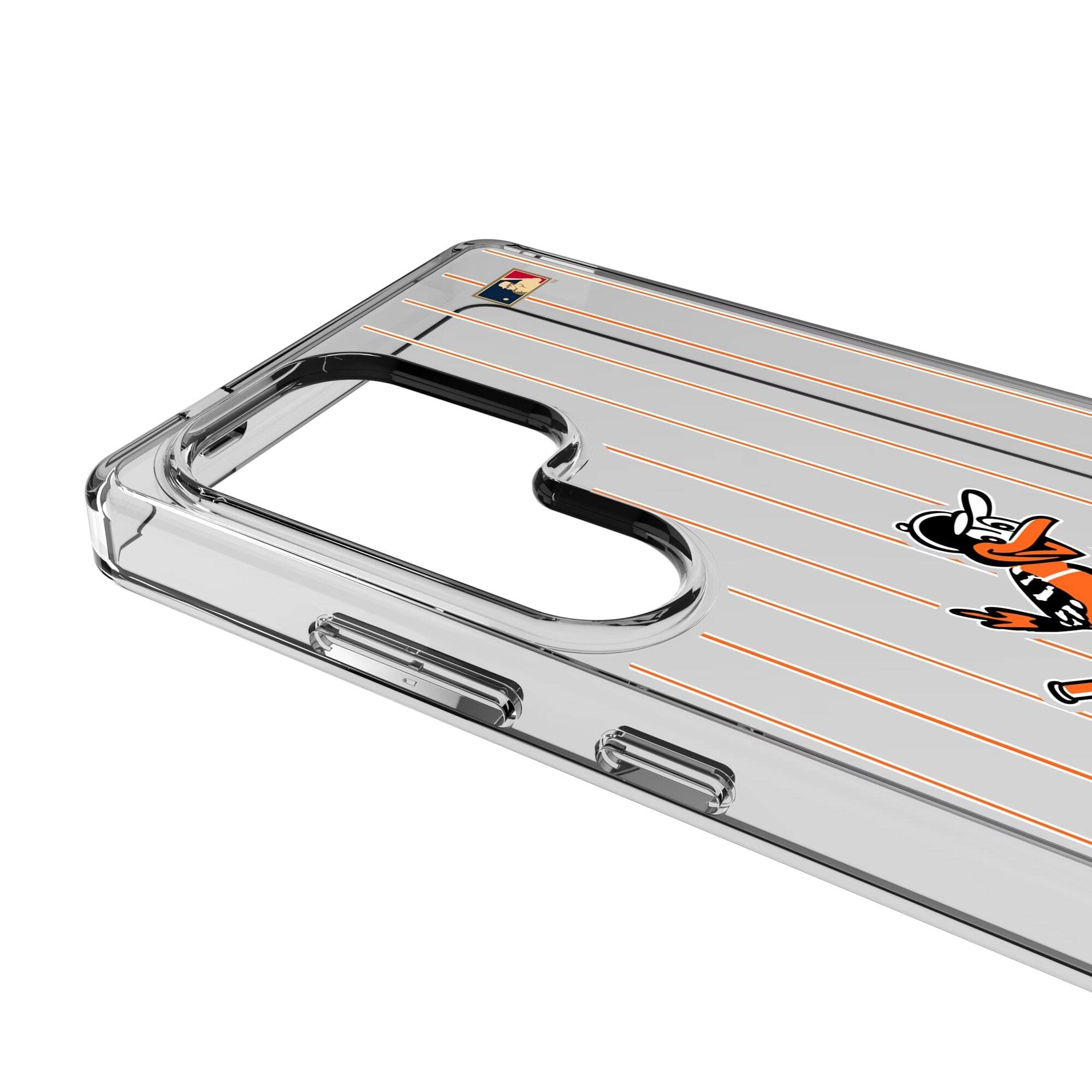 Alt View 2. Keyscaper - Baltimore Orioles Cooperstown Galaxy Clear Case - S23 Ultra - Multicolor.