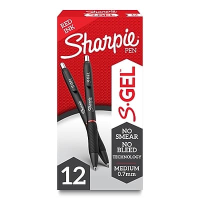 Sharpie - S-Gel Retractable Gel Pen, Medium Point, Red Ink, Dozen (2096158) price history on PriceWatchPro
