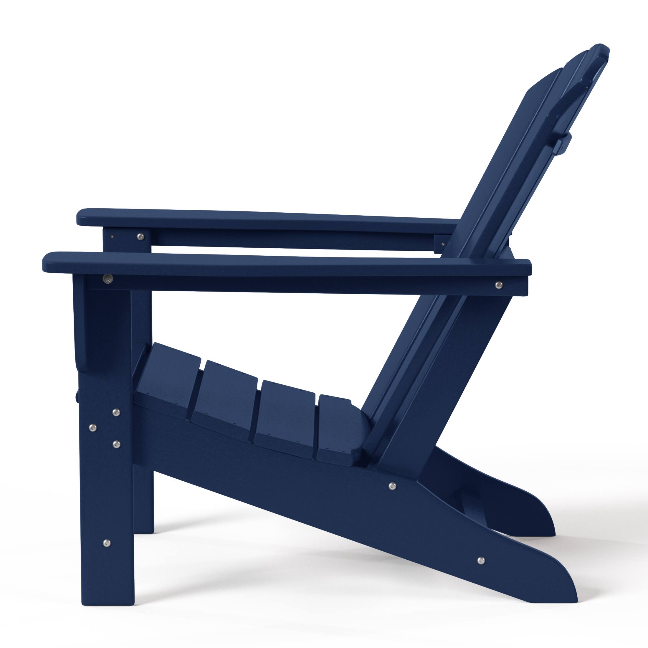 Alt View 3. WestinTrends - WestinTrends Dylan Outdoor Adirondack Chair - Navy Blue.