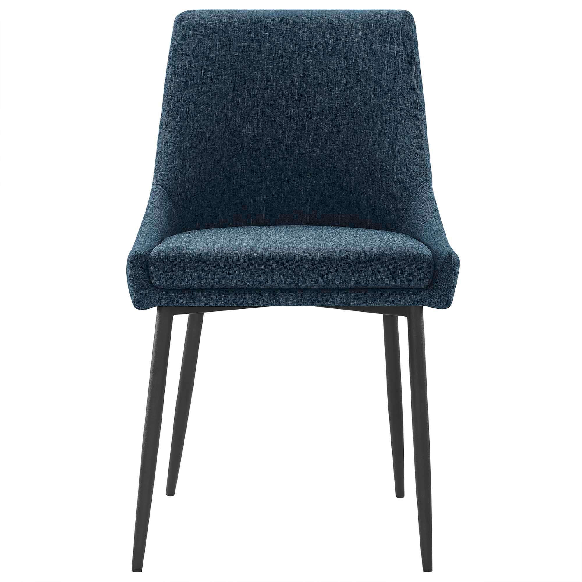 Alt View 1. Modway - Viscount Upholstered Fabric Dining Chairs Set of 2 by Modway - Blue.