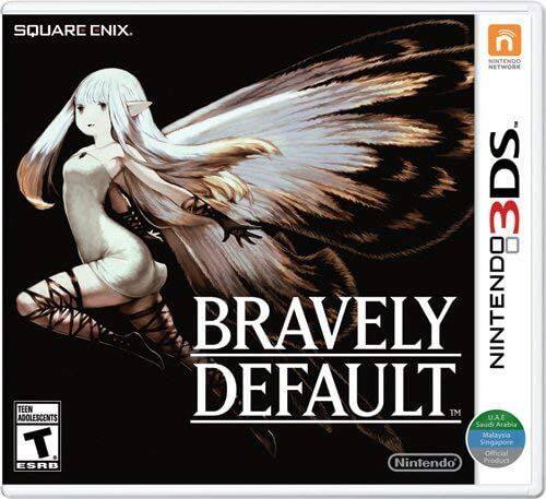 Sure, here is the corrected and grouped text from the image:

---

**SQUARE ENIX**

**BRAVELY DEFAULT™**

**TEEN**  
**ADOLESCENTS**  
**ESRB**

**NINTENDO NETWORK**  
**3DS**

**NINTENDO 3DS**

**Official Nintendo Product**

**U.A.E**  
**Saudi Arabia**  
**Malaysia**  
**Singapore**

---

This text is organized based on the layout and content visible on the image. - E (Everyone)