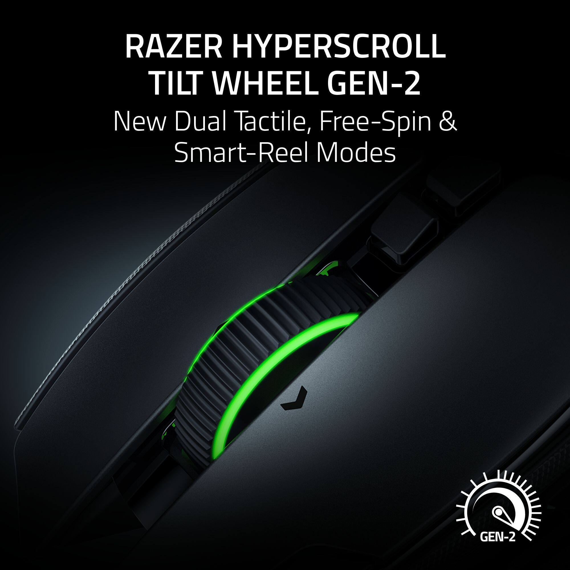 RAZER HYPERSCROLL TILT WHEEL GEN-2  
New Dual Tactile, Free-Spin & Smart-Reel Modes