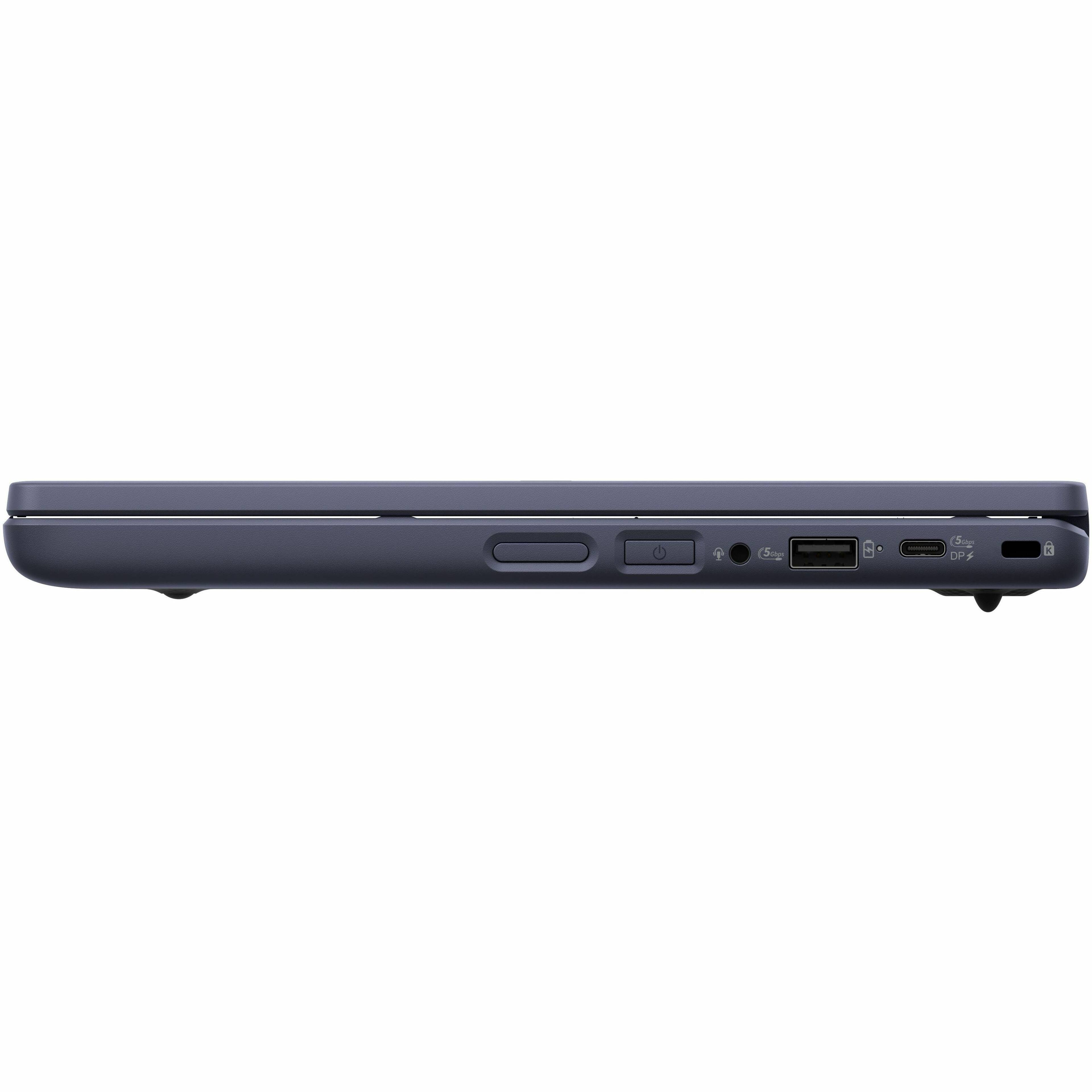 Alt View 3. ASUS - Asus Chromebook CR11 CR1104CTA-YZ42 11.6" Rugged Clamshell Chromebook - HD - Intel N-Series N150 - 4 GB - 32 GB Flash - Mineral Grey.