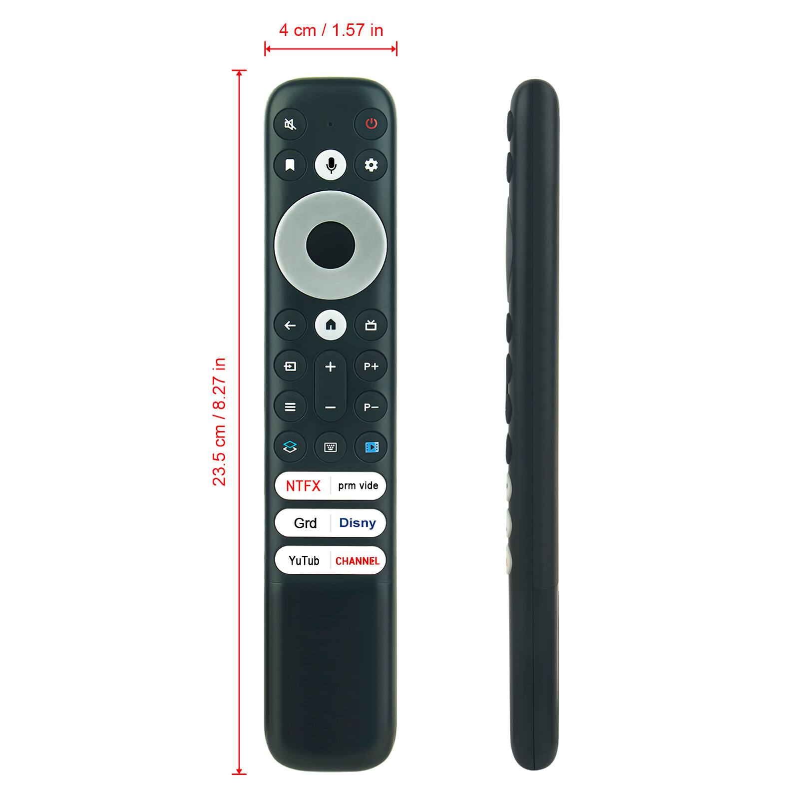 4 cm / 1.57 in  
23.5 cm / 8.27 in  

+ P+ - P- NTFX prm vide Grd Disny  
YuTub CHANNEL