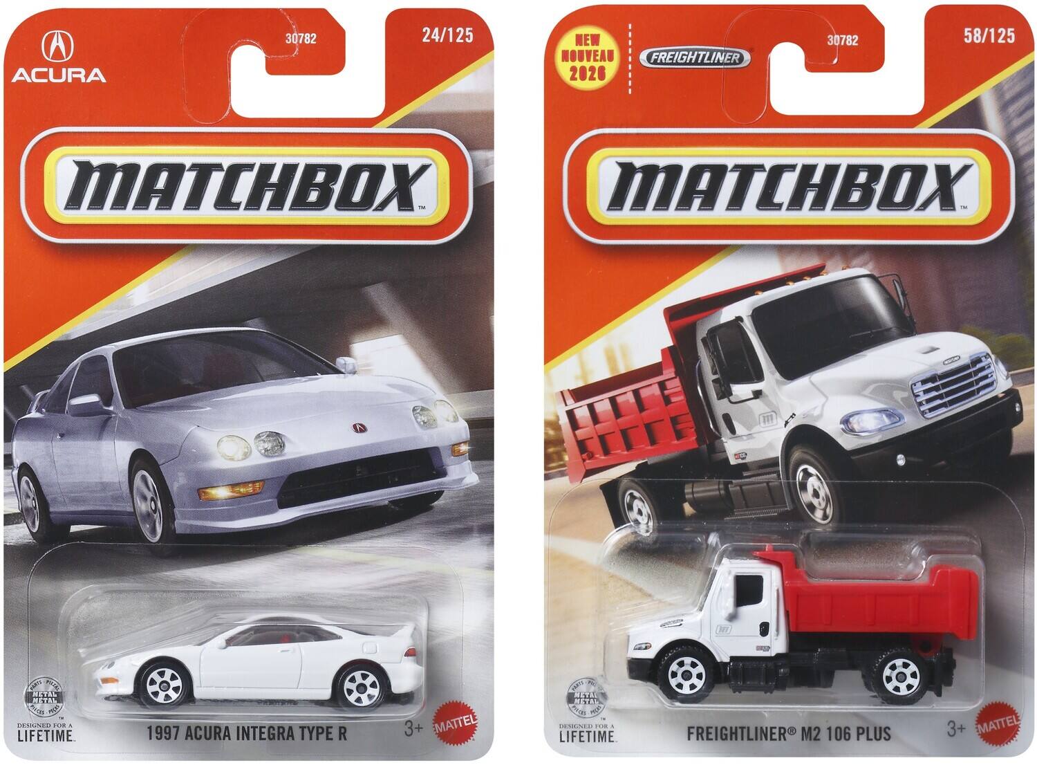 ACURA 30782 24/125 NEW NOUVEAU FREIGHTLINER 2020 30782 58/125 MATCHBOX T MATCHBOX 1N A 1ET GMU P METAL METAL AE MEP DESIGNER FOR A LIFETIME 1997 ACURA INTEGRA TYPE R 3+ MATTEL I ART METAL METAL YOE AOR DESIGNER FOR A LIFETIME FREIGHTLINER M2 106 PLUS 3+ EMATTEL