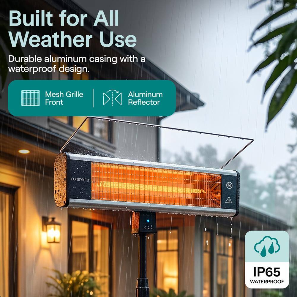 Built for All Weather Use  
Durable aluminum casing with a waterproof design.  
Mesh Grille Front  
Aluminum Reflector  
IP65 WATERPROOF