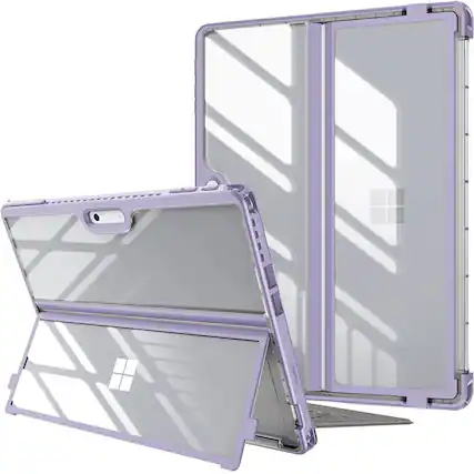 Front. Kitcheniva - Durable Rugged Cover For Microsoft Surface Pro 11 2024 Pro 10 Pro 9 13'' Lilac Purple - Lilac Purple.