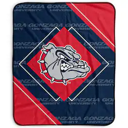 Pegasus - Gonzaga Bulldogs 50" x 60" Diamond Logo Fleece Blanket - Multicolor