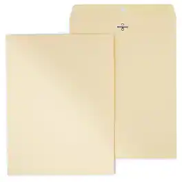 Staples - Heavyweight Clasp & Moistenable Glue Catalog Envelopes, 10"L x 13"H, 100/Box - Manila