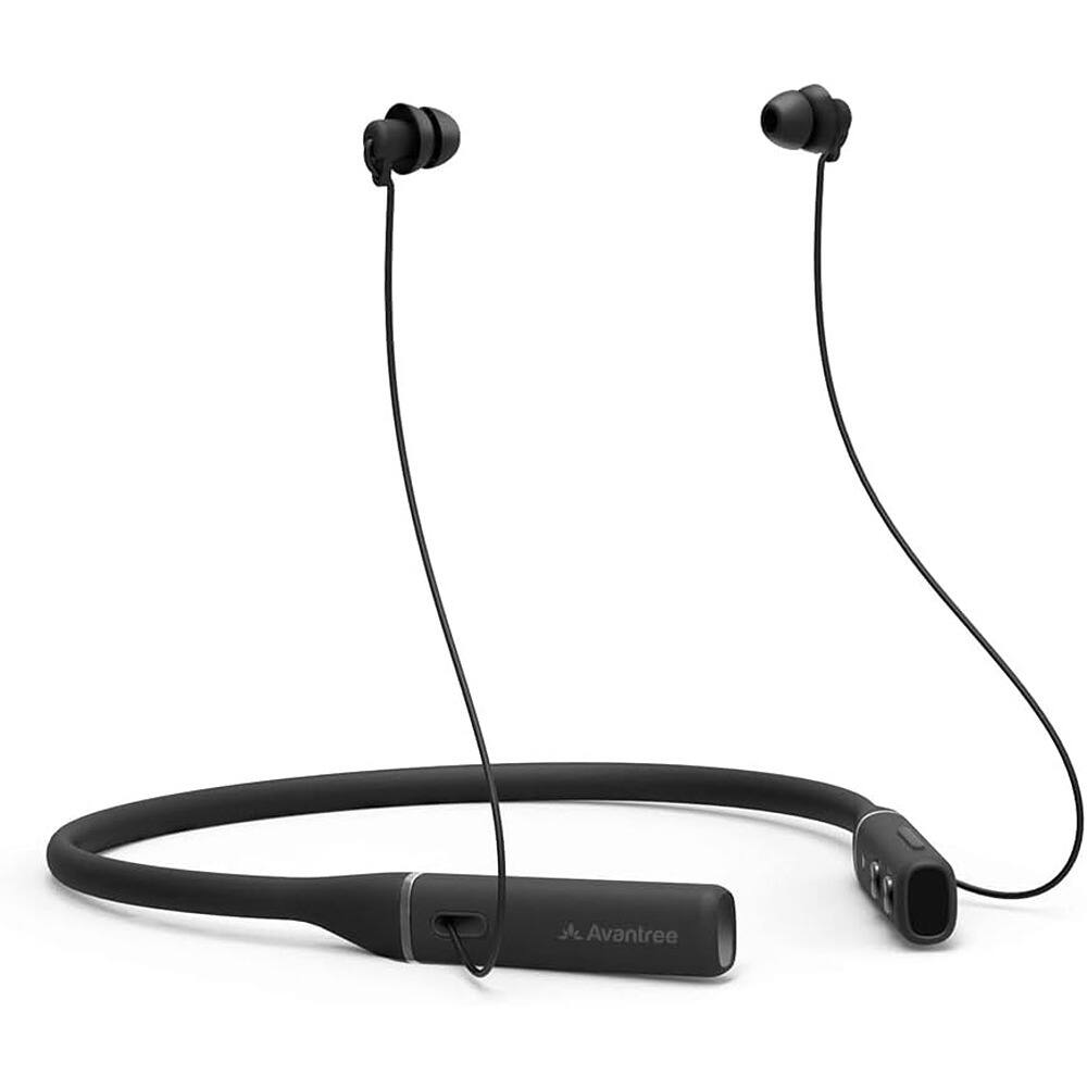 Front. MOSZAR LLC - Repose Bluetooth Sleep Earbuds with Tiny Tips, Neckband Design and 18hr Playtime.