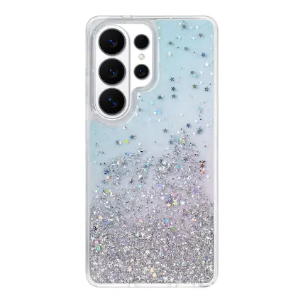 Front. Insignia™ - Hard-Shell Case for Samsung Galaxy S26 Ultra - Glitter.