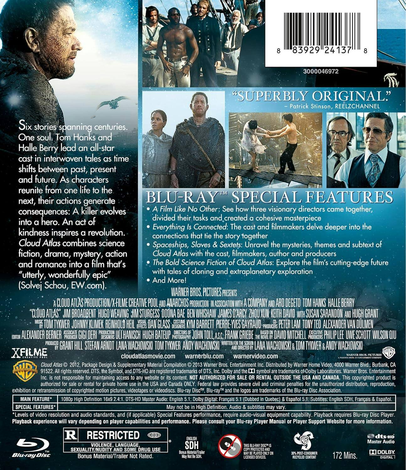 Back. Cloud Atlas   - BLU-RAY.