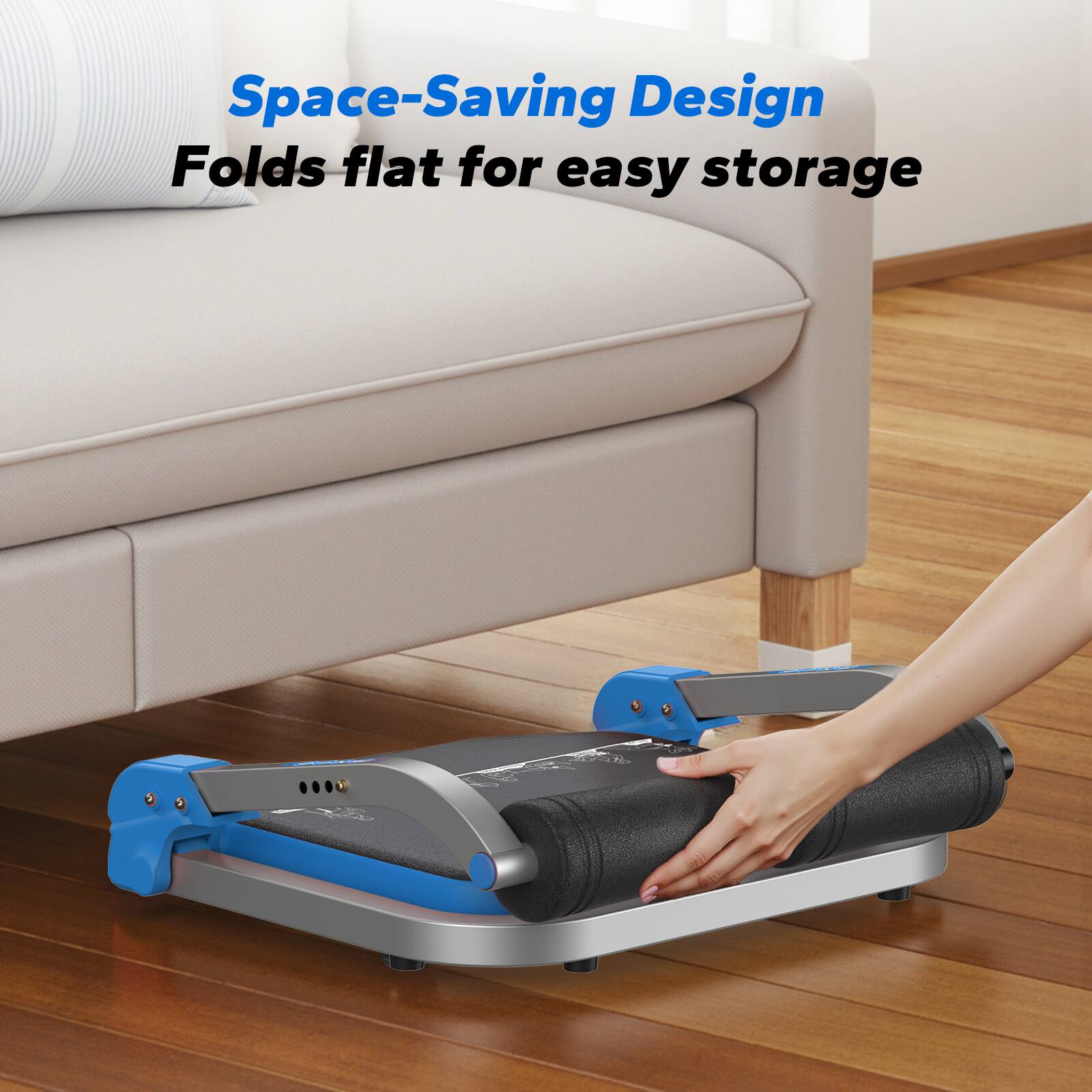 Space-Saving Design  
Folds flat for easy storage