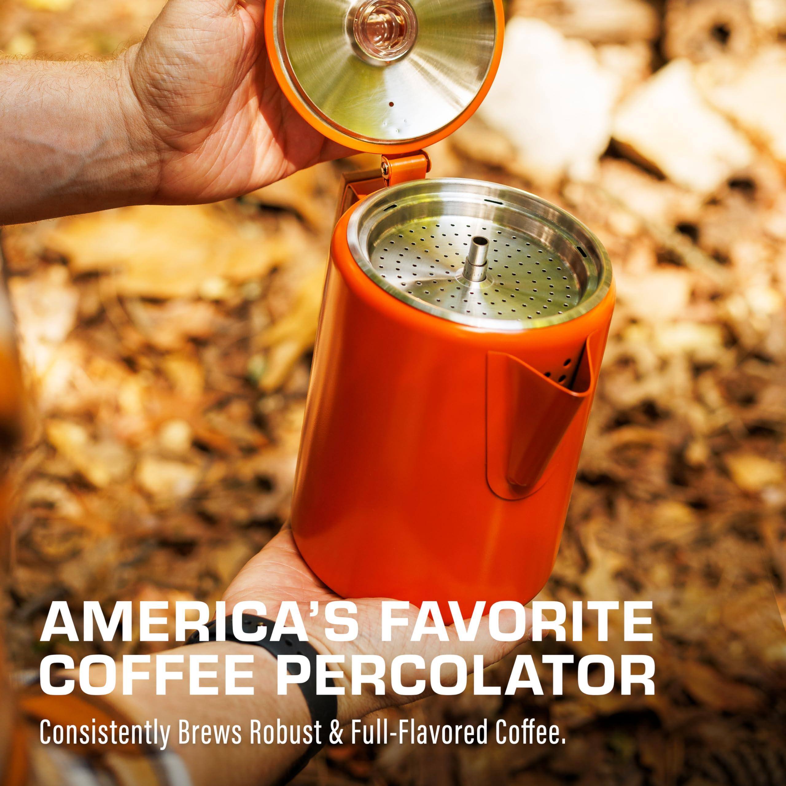 AMERICA'S FAVORITE COFFEE PERCOLATOR  
Consistently Brews Robust & Full-Flavored Coffee.