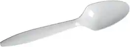 Dixie - Plastic Teaspoon, 5-1/2" Medium-Weight, 1000/Carton - White