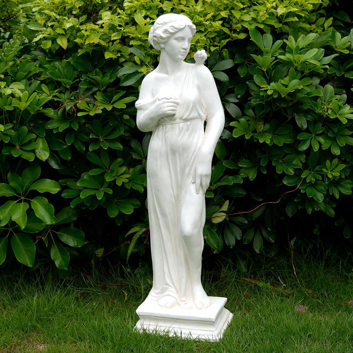 Alt View 4. Refined Abode Design - Outdoor Statue Nymph Sculpture Goddess Of Greek Mythology Roman Style For Garden Patio Yard Lawn Porch Decor.