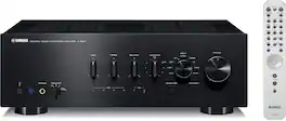Yamaha - A-S801BL Integrated Amp & CDC-3.4 Premium 6-Disc CD Changer Bundle ? High-Fidelity Stereo Listening Package - Black
