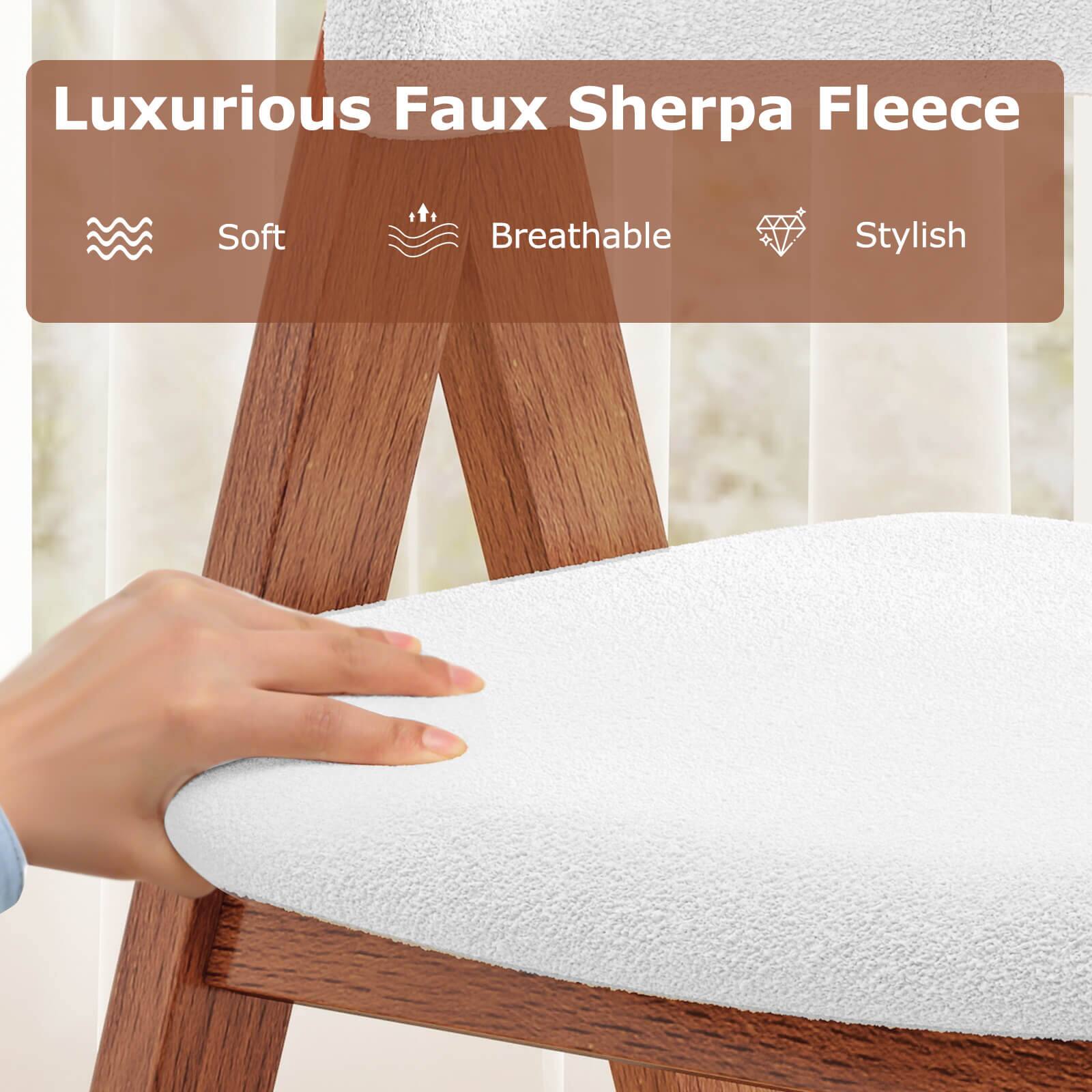 Luxurious Faux Sherpa Fleece

- Soft
- Breathable
- Stylish