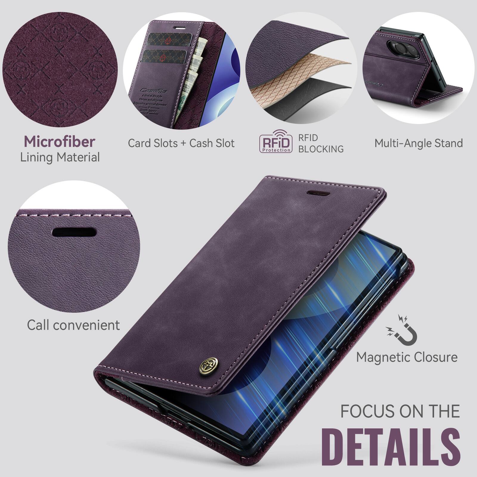 Capella FMGENTO

Microfiber Lining Material
Card Slots + Cash Slot
RFID Protection BLOCKING
Multi-Angle Stand
Call convenient
Magnetic Closure
FOCUS ON THE DETAILS