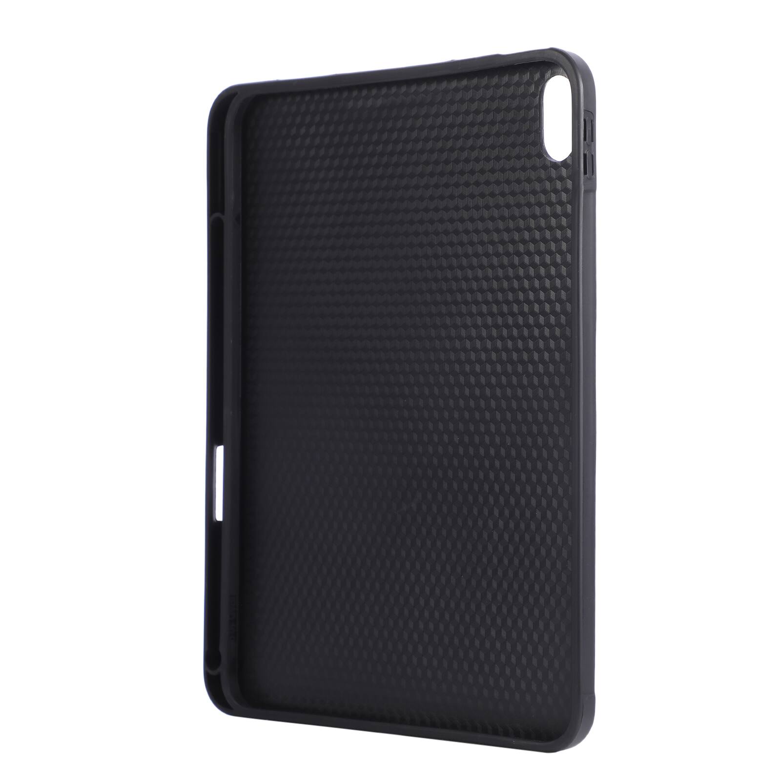 Alt View 2. Dteck - Shockproof Case for Apple iPad (A16) 11" 2025 with Hand Strap and Foldable Kickstand, PU Leather TPU Protective Cover - Black.