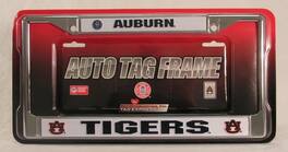 Rico Industries - Auburn University Tigers Design Chrome Metal License Plate Frame - Multi