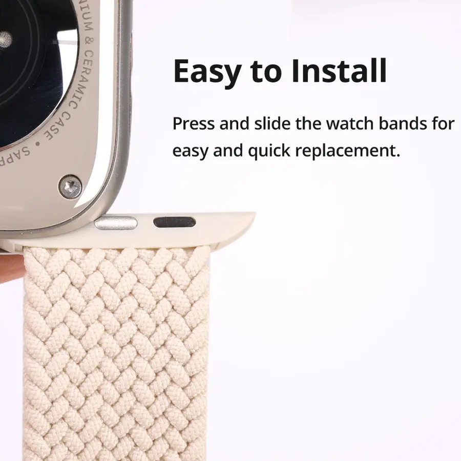 Easy to Install - Press and slide the watch bands for easy and quick replacement.