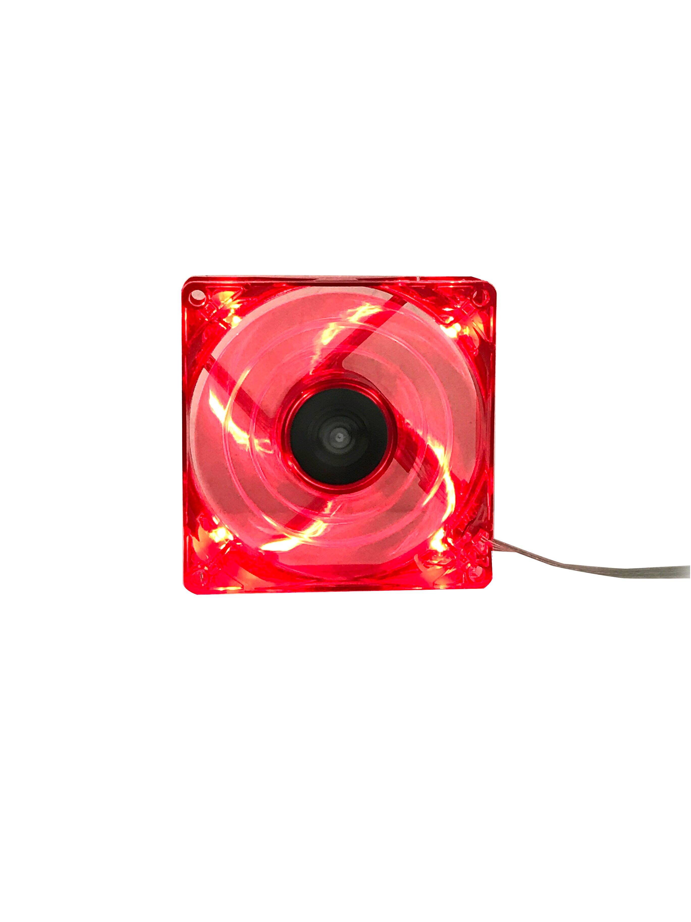 Alt View 1. Bluegears - b-PWM 80mm Red, Speed range 500-4000 RPM, Airflow at 78 CFM, 2 ball bearing, 4 pins PWM fan - Red.