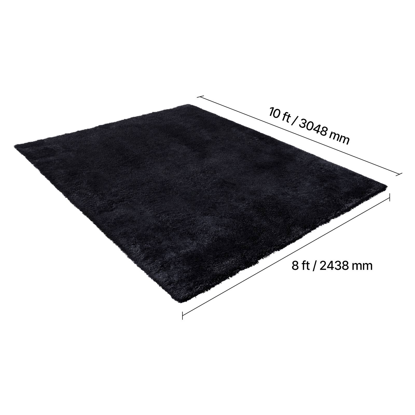 10 ft / 3048 mm  
8 ft / 2438 mm