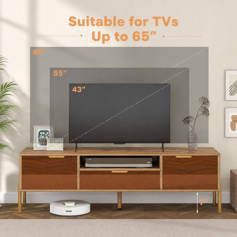 Suitable for TVs Up to 65"  
65"  
55"  
43"  
1  
STRAWAY  
7"