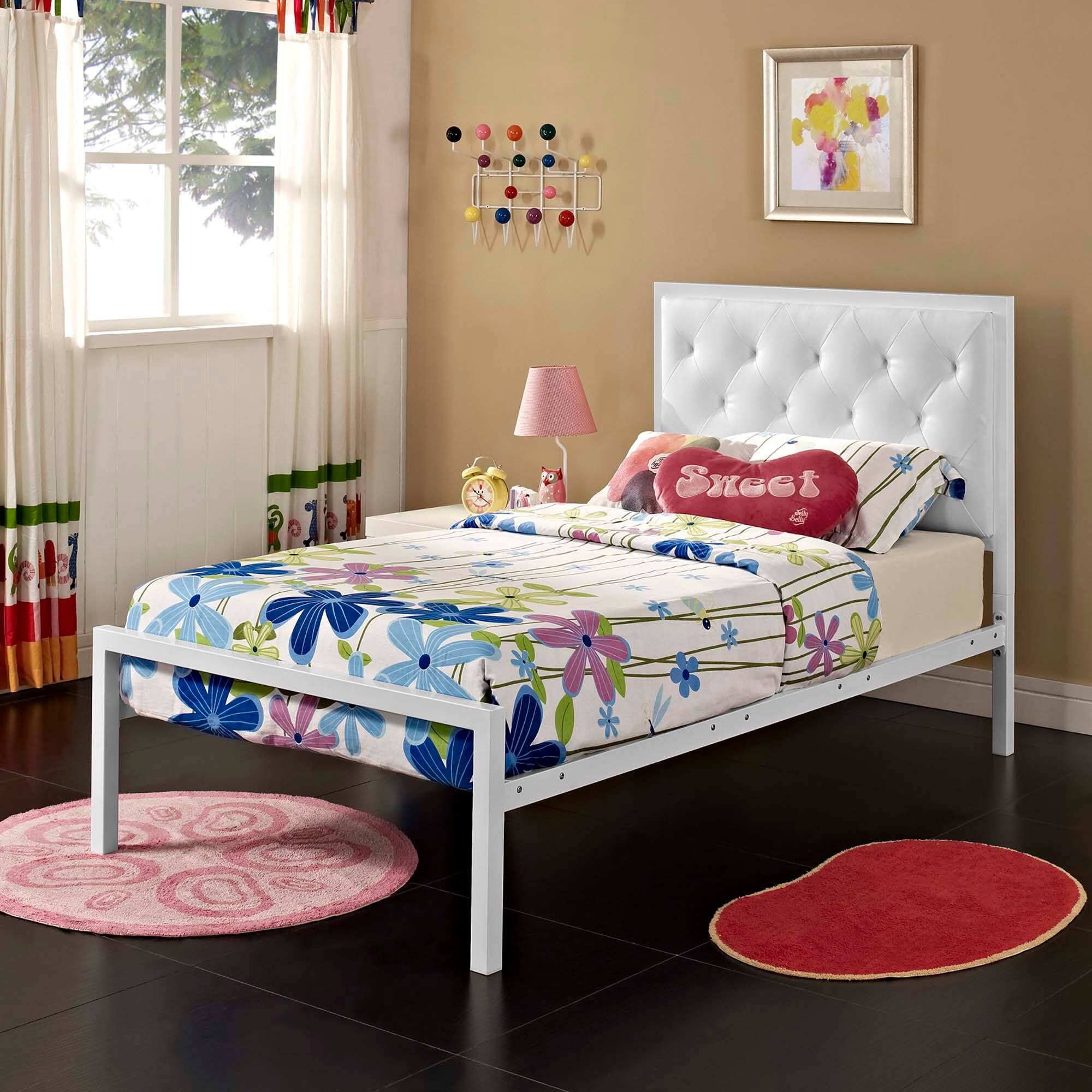 Alt View 5. Modway - Horizon Stainless Steel Twin Bed Frame - Gray.