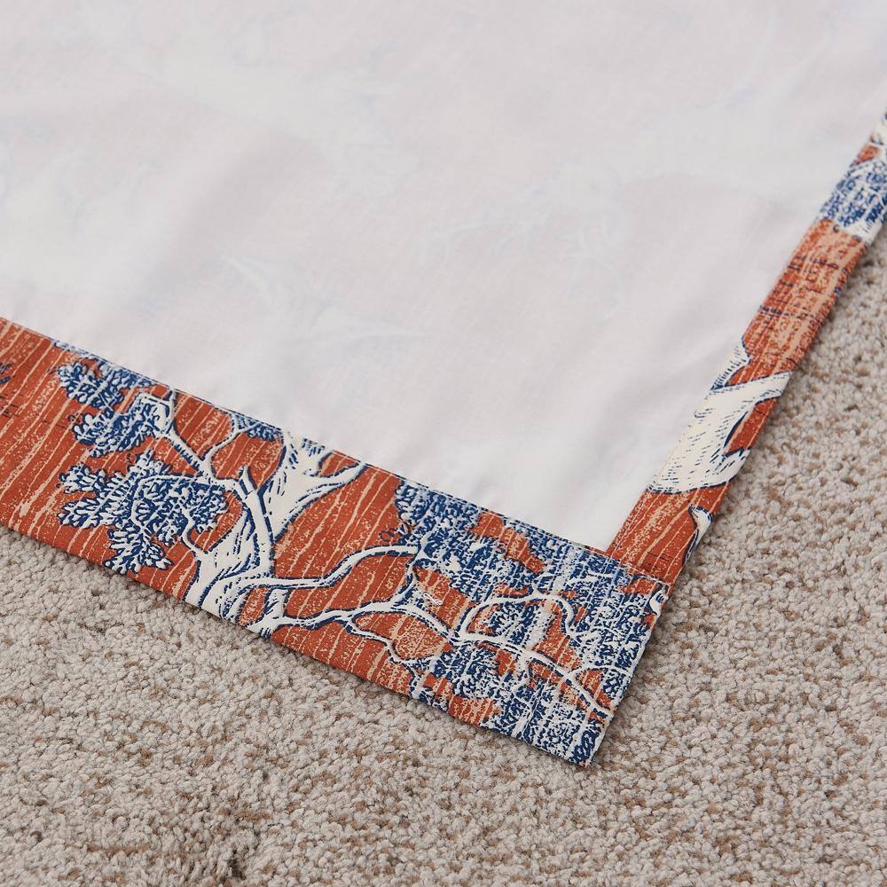 Back. Barefoot Bungalow - Greenland Home Fashions Barefoot Bungalow Menagerie Window Panel Pair42x84", Saffron - Saffron.