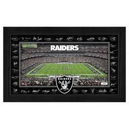Highland Mint - Las Vegas Raiders 12" x 20" 2025 Signature Gridiron Panoramic Framed Photo - Multicolor