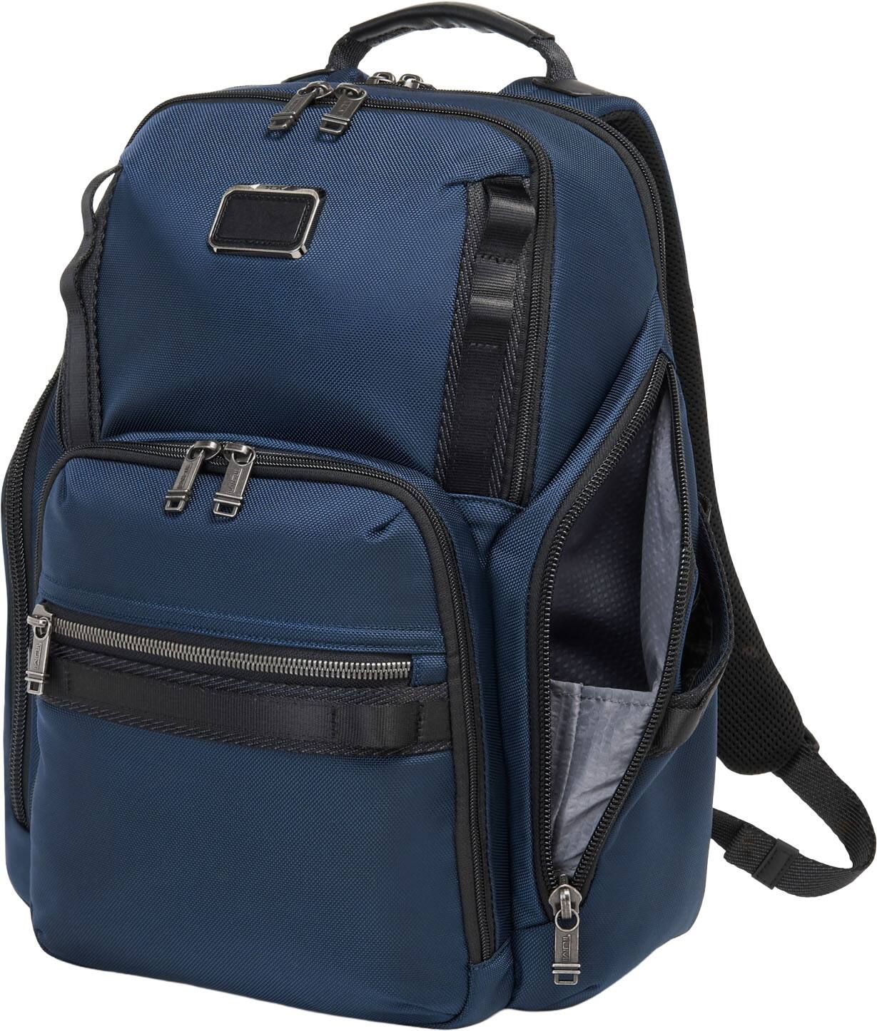 Back. TUMI - Alpha Bravo Search 15" Expandable Backpack - Navy.