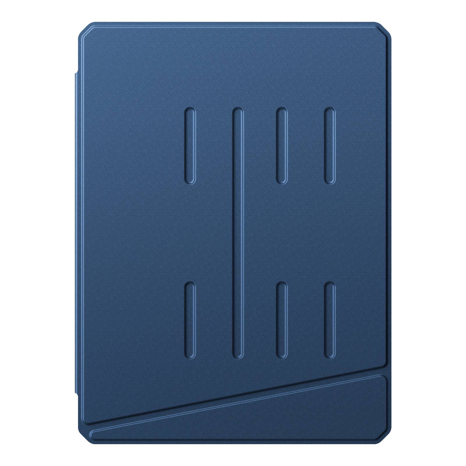 Back. Fintie - Case for iPad 9th/8th/7th Generation 10.2 Inch Multi-Angle Viewing Clear Back Cover - Blue.