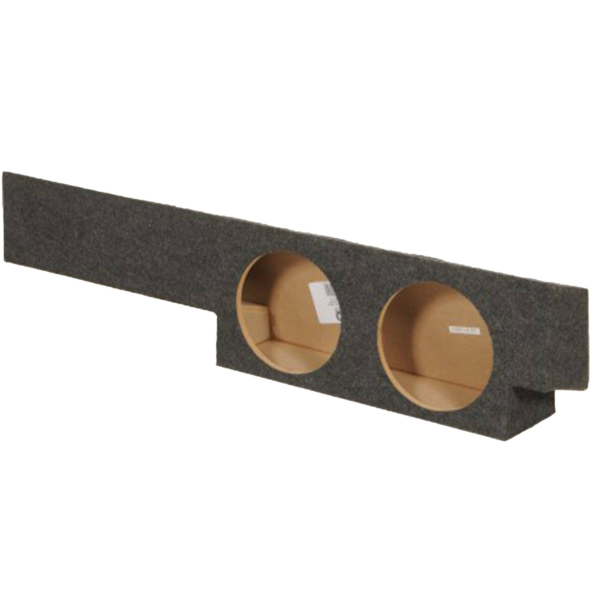 Alt View 3. QPower - Q Power 10” Dual Subwoofer Enclosure for 2000-2003 Ford F-150 SuperCrew Trucks - Charcoal Grey.