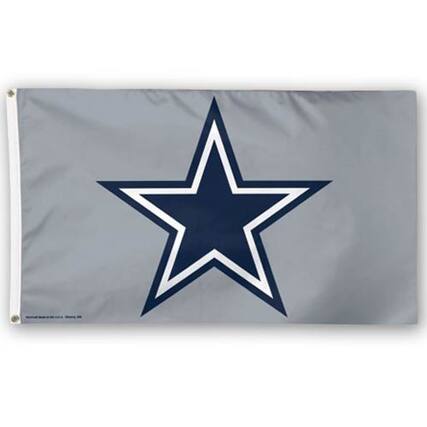Front. WinCraft - Dallas Cowboys 3' x 5' Team Deluxe Single-Sided Flag - Multicolor.