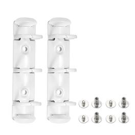 Unique Bargains - A8 3-Hole Ring Binder Mechanisms, 2 Sets Binder Spines Replacement for Office Planners Documents Organization - White