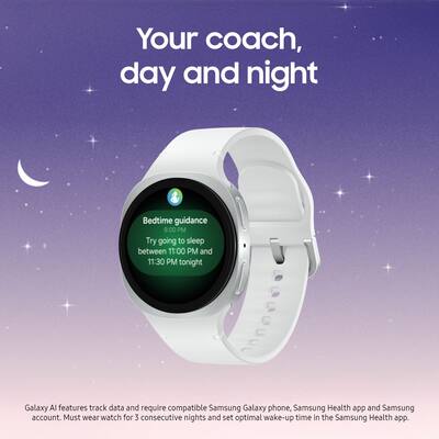 Samsung Galaxy Watch8 Aluminum Smartwatch 40mm BT Silver