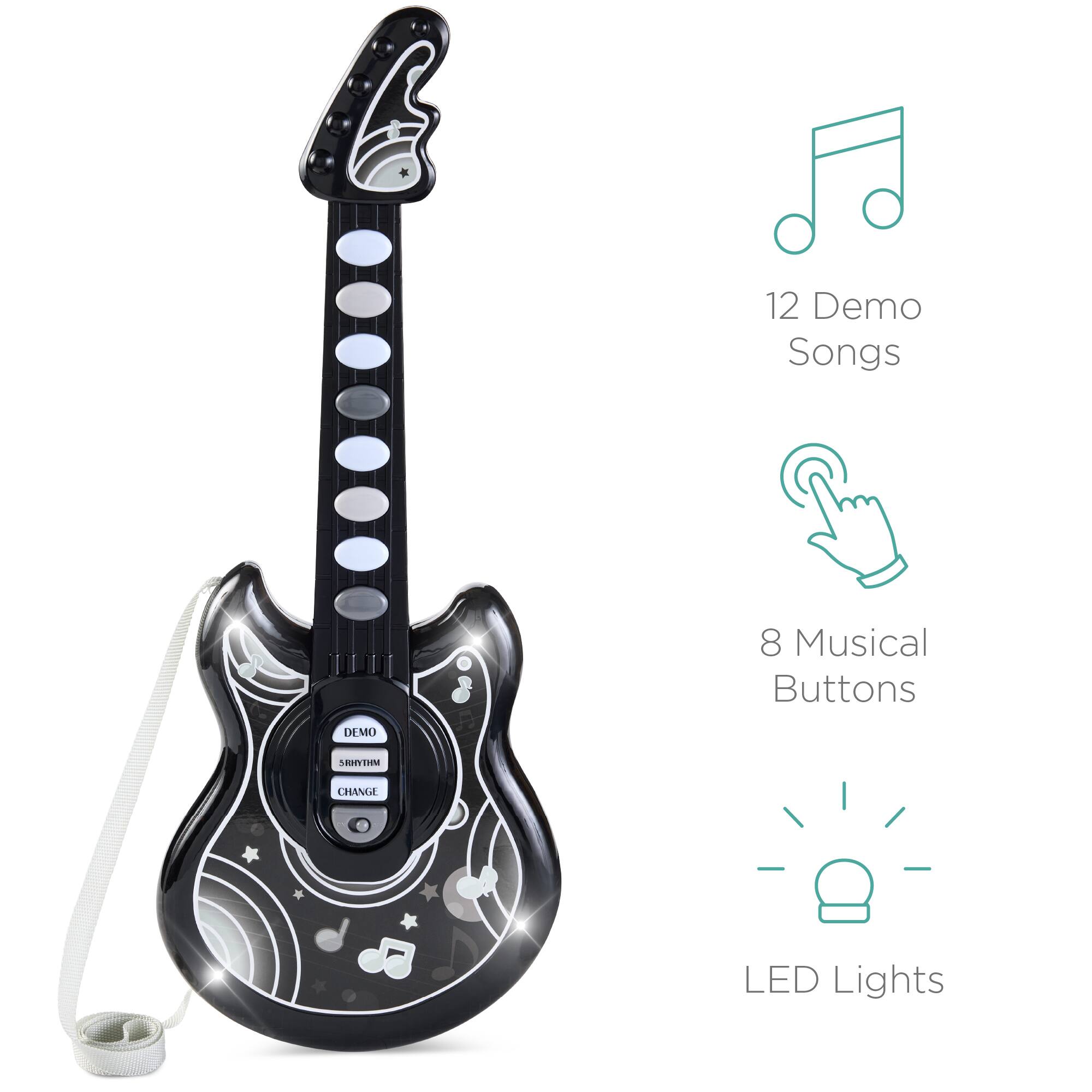 12 Demo Songs  
8 Musical Buttons  
LED Lights