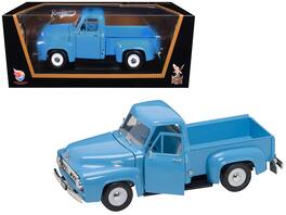 1953 Ford F-100 Pickup Truck 1/18 Diecast Model Car by Road Signature - Light Blue
