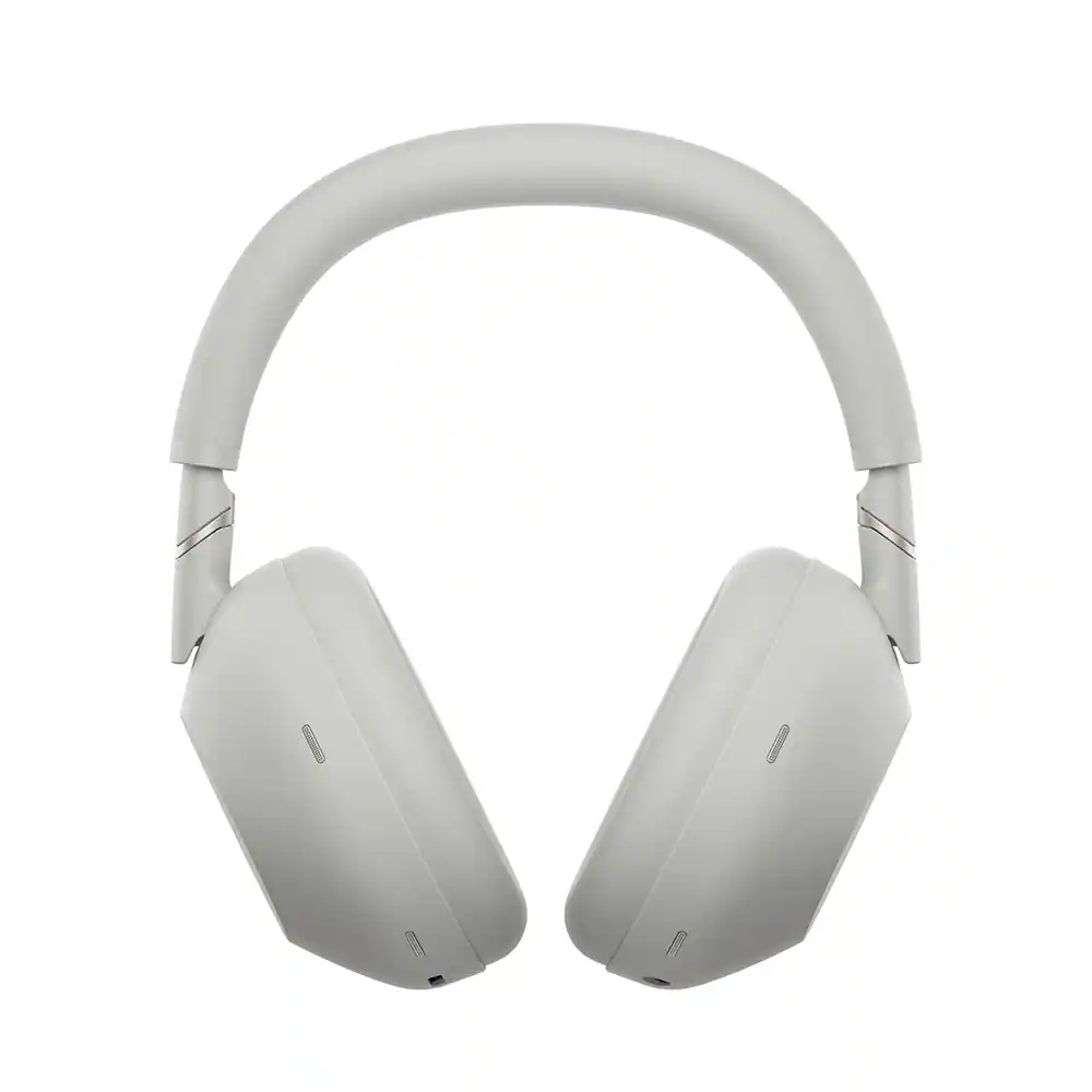 Alt View 3. Sony - Best Wireless Noise Canceling Headphones Platinum Silver with Wood Stand Bundle.