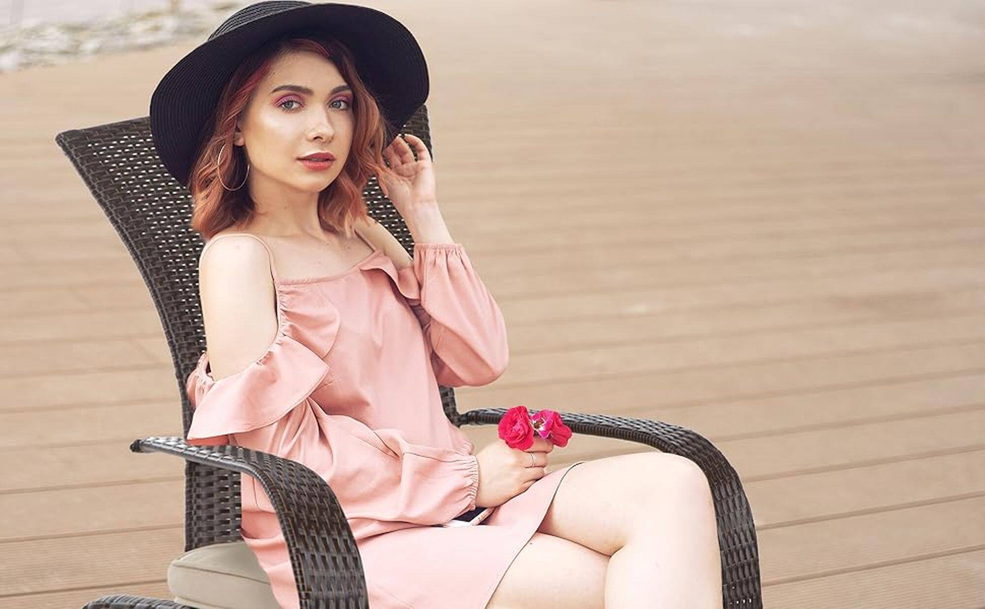 Alt View 23. Patio Sense - Patio Sense Coconino Wicker Conversation Set Lightweight & Durable Adirondack Style Chairs All Weather Wicker - Mocha.