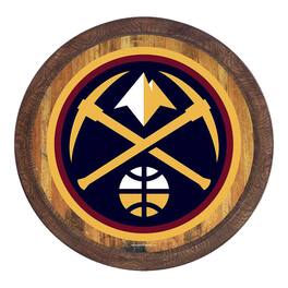 The Fan-Brand - Denver Nuggets 20.25'' Faux Barrel Top Sign - Multicolor