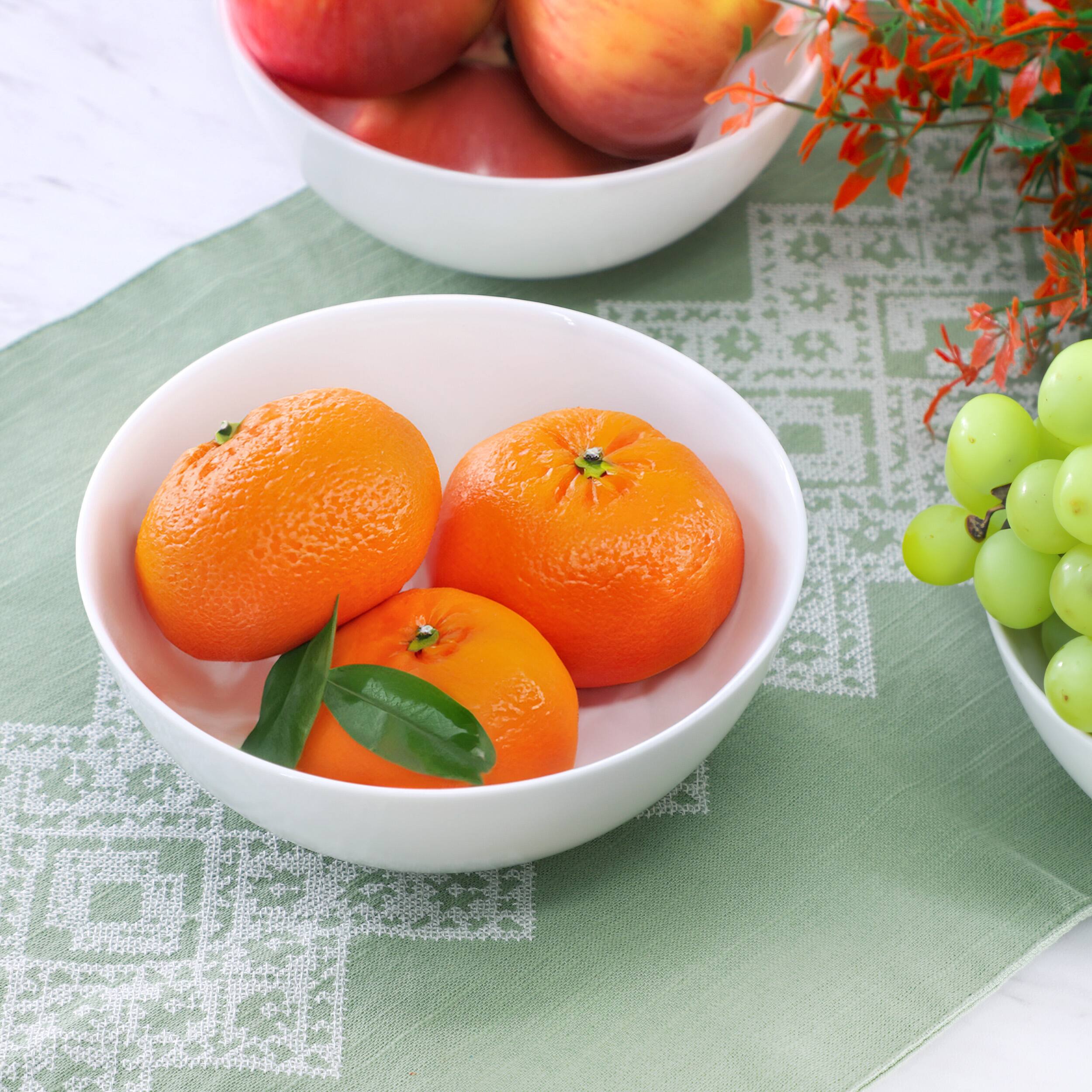 Alt View 5. Gibson - Ultra By Gibson Olstead 8 Piece 6.8 Inch Round Break Resistant Tempered Opal Glass Bowl Set in White - White.