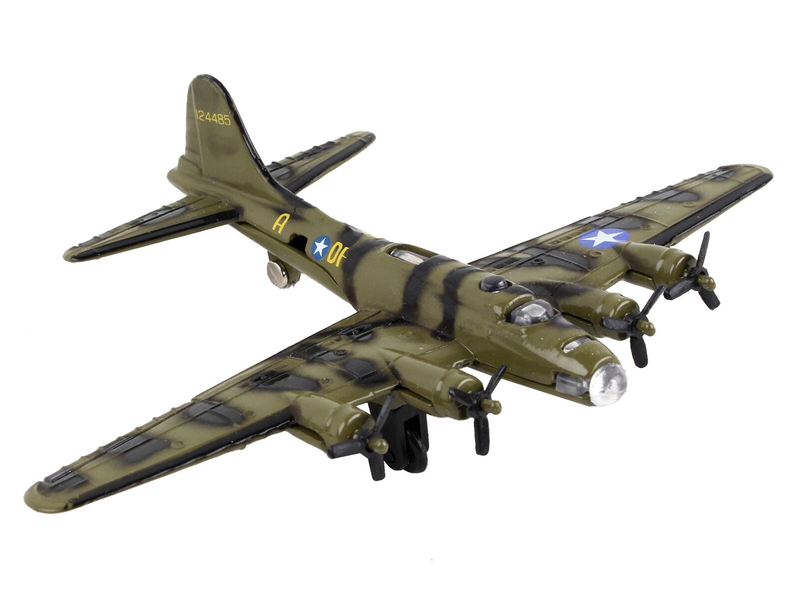 Left. Runway24 - Boeing B-17 Flying Fortress Bomber Aircraft Olive Green Camouflage United States Army Air Force with Runway Section - Olive Green Camouflage.