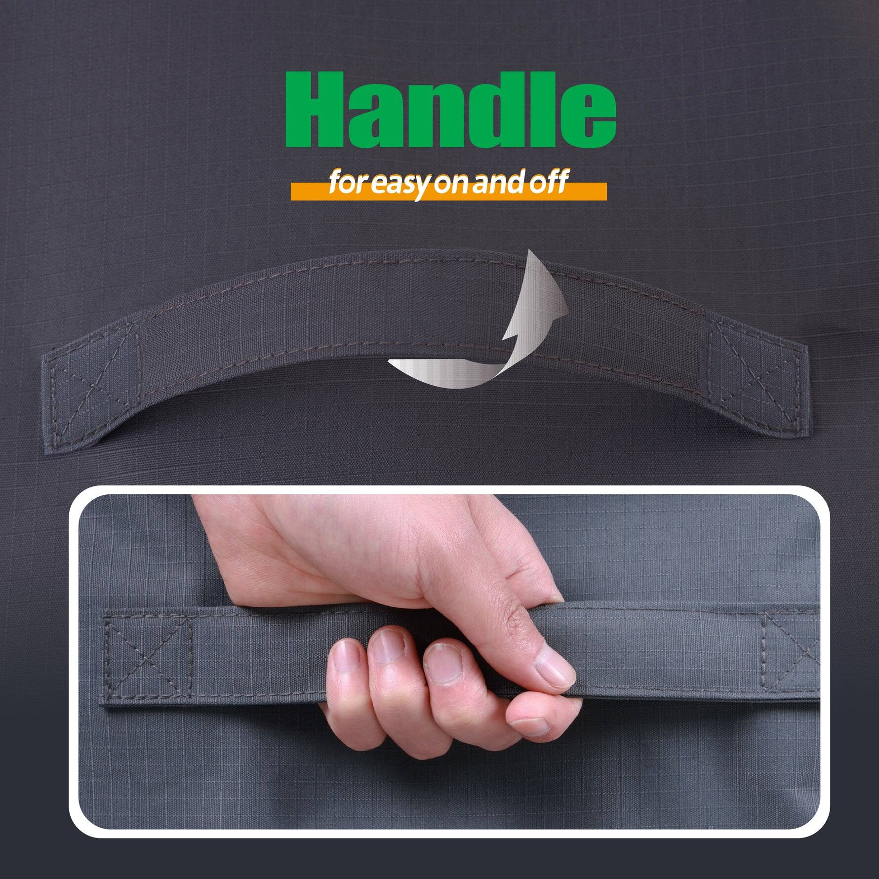 Handle  
for easy on and off