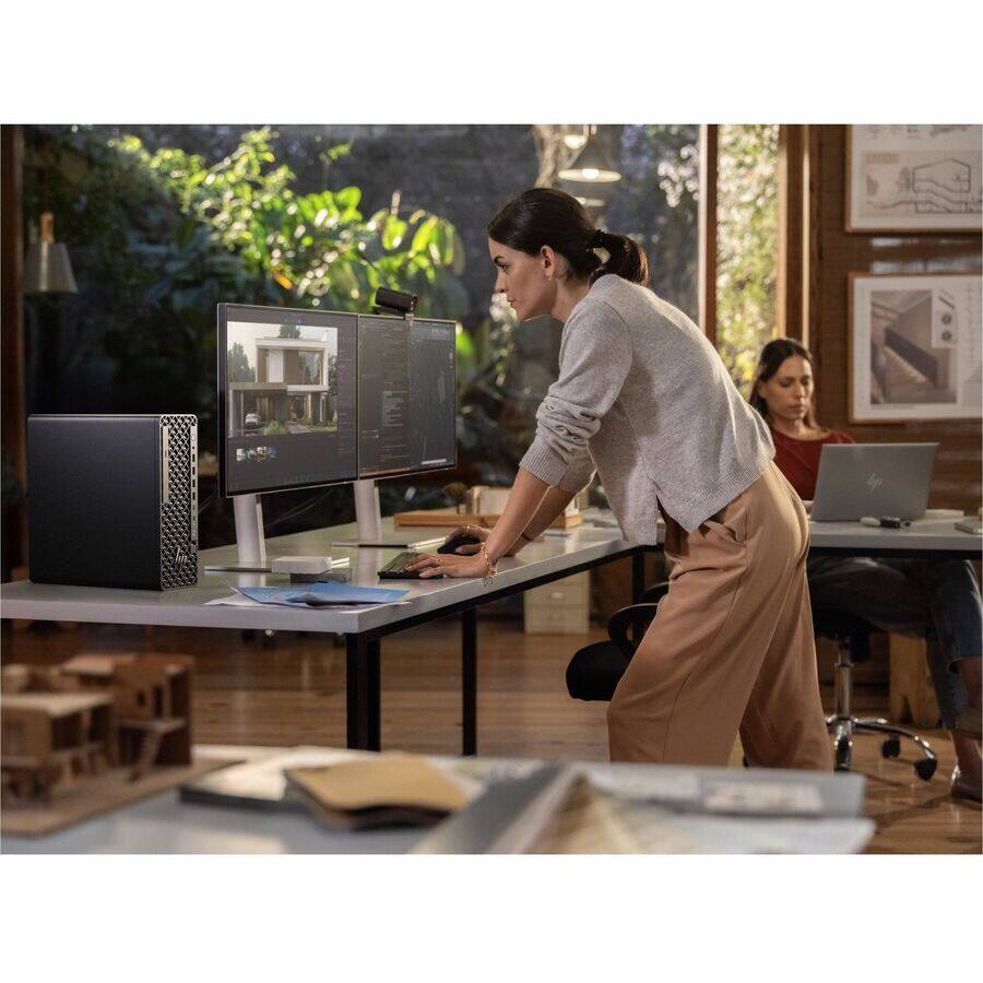 Alt View 7. HP - HP Z2 G1i Workstation - Intel Core Ultra 9 285K - 32 GB - 1 TB SSD - Small Form Factor - Black - Intel W880 Chip - Black.