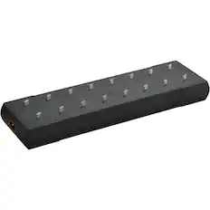 Front. Coast - COAST® ZXCS16 16-Prong USB-C Port Charger for Coast Zithion-X AA & AAA Rechargeable batteries, Wall-Mountable - Black.